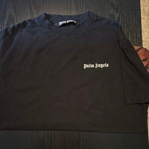 Palm Angels Black Short Sleeve Tee